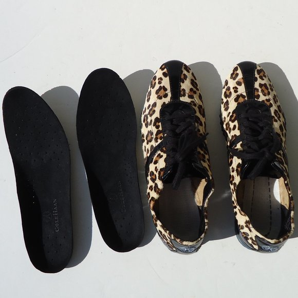 SIZE 6B. COLE HAAN animal print Nike Air sneakers shoes. - Picture 14 of 16